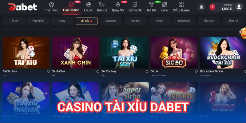 Casino Tài Xỉu DABET – Sàn Đấu Cá Cược Chiến Thuật Đỉnh Cao